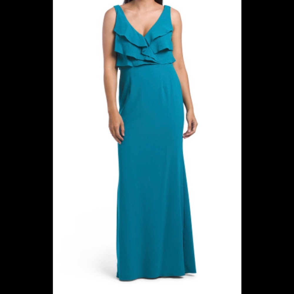 Adrianna Papell Crepe Evening Dress